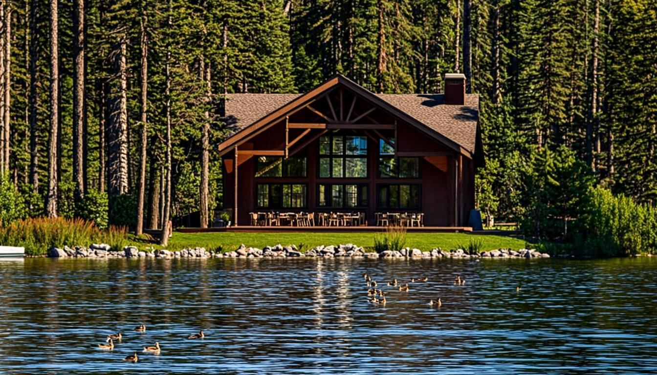 Club sportif du Lac-aux-Canards au bord du lac